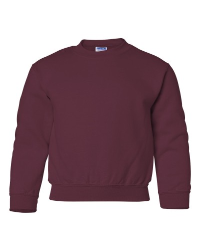 Gildan - Heavy Blend Youth Crewneck Sweatshirt - 18000B-Maroon