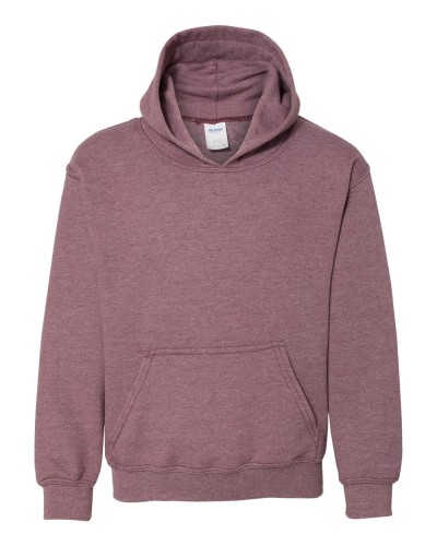 Gildan - Heavy Blend Youth Hooded Sweatshirt - 18500B-Heather Maroon