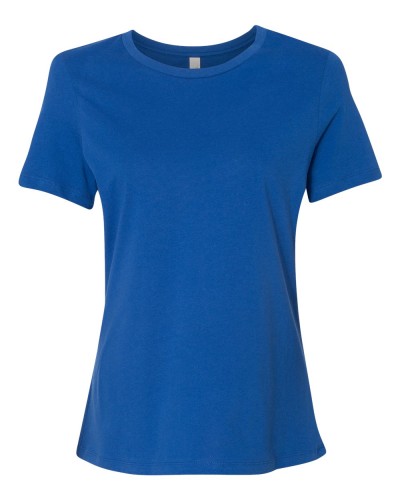 Bella/Canvas Women’s Relaxed Jersey Short Sleeve Tee - 6400-True Royal