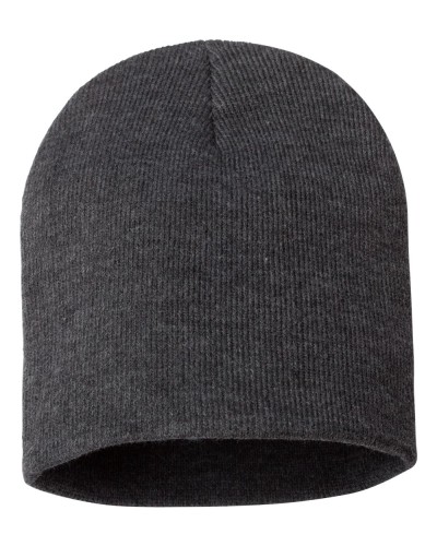 9 Inch Beanie-Charcoal Heather